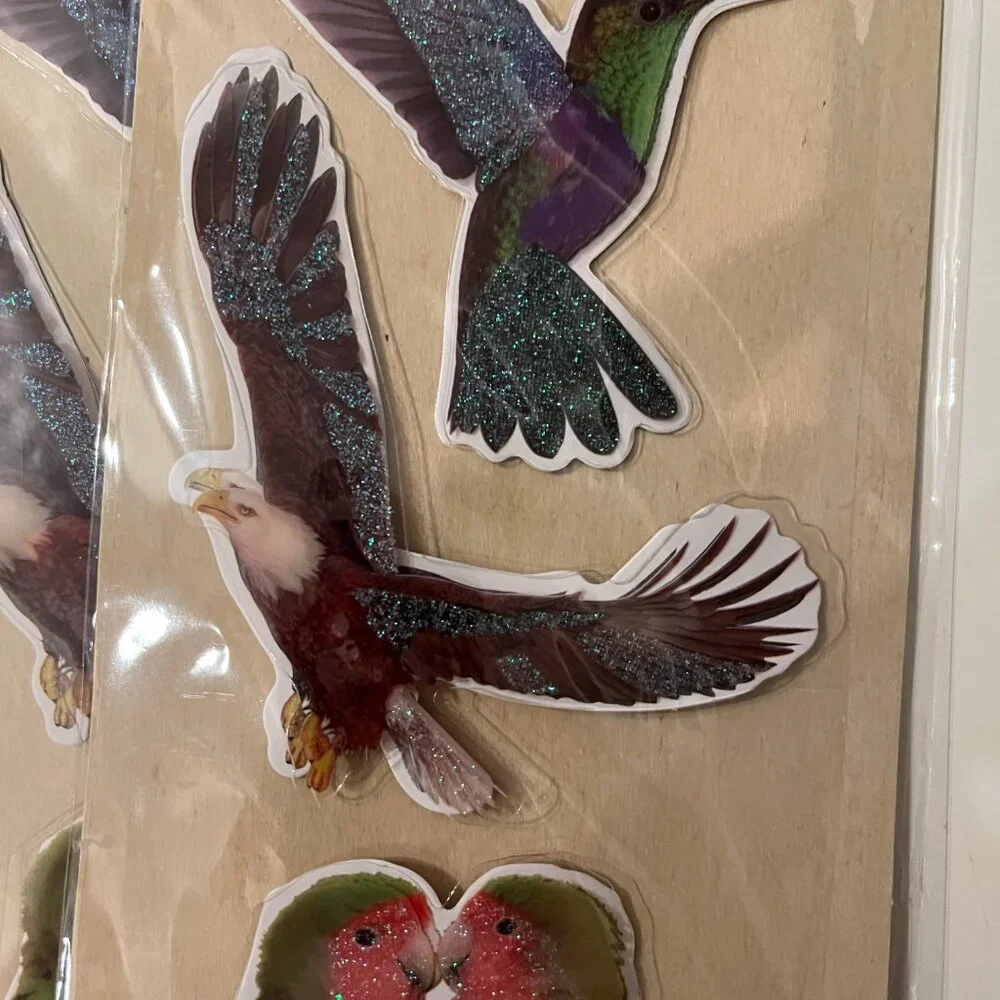 Bird Stickers (10 Packs of Foam Stickers)‎ Pet Themed NEW Crafter’s Square (p/x)